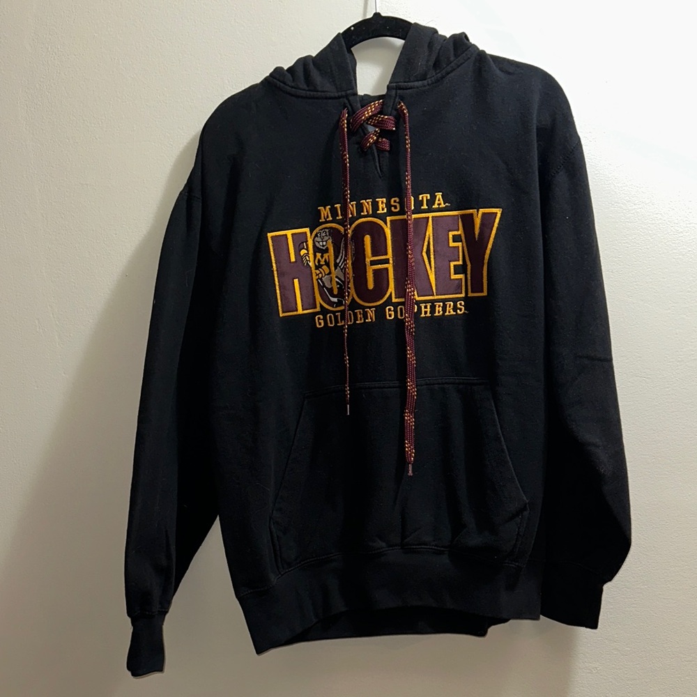 Black Minnesota Gophers Hockey Hoodie